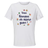 Maillot de Sport Femme Romane Elle Assure - T-Shirt Respirant Polyester Manches Courtes - Cadeau Sportive Anniversaire Noël Fête des Mères
