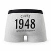 Caleçon Millésime 1948 - Humour Boxer Gris Idée Cadeau Anniversaire