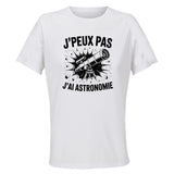 Maillot de Sport Femme Astronomie J'peux Pas - T-Shirt Respirant Polyester Manches Courtes - Cadeau Sportive Anniversaire Noël Fête des Mères