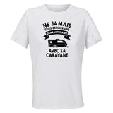 Maillot de Sport Femme Caravane Quarantenaire - T-Shirt Respirant Polyester Manches Courtes - Cadeau Sportive Anniversaire Noël Fête des Mères