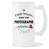 Verre à bière Photographe adorée femme | Chope de Bière Pinte Idée Cadeau Humour Collègue famille Homme Anniversaire Noël