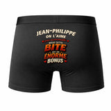 Caleçon Jean-Philippe Énorme Bonus - Humour Boxer Coton Idée Cadeau