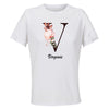 Maillot de Sport Femme Virginie Lettre - T-Shirt Respirant Polyester Manches Courtes - Cadeau Sportive Anniversaire Noël Fête des Mères
