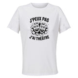 Maillot de Sport Femme Theatre J'peux Pas - T-Shirt Respirant Polyester Manches Courtes - Cadeau Sportive Anniversaire Noël Fête des Mères