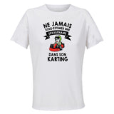Maillot de Sport Femme Karting Sexagenaire - T-Shirt Respirant Polyester Manches Courtes - Cadeau Sportive Anniversaire Noël Fête des Mères