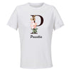 Maillot de Sport Femme Prescillia Lettre - T-Shirt Respirant Polyester Manches Courtes - Cadeau Sportive Anniversaire Noël Fête des Mères