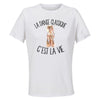 Maillot de Sport Femme Danse Classique C'est La Vie - T-Shirt Respirant Polyester Manches Courtes - Cadeau Sportive Anniversaire Noël Fête des Mères