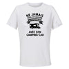 Maillot de Sport Femme Camping Car Octogenaire - T-Shirt Respirant Polyester Manches Courtes - Cadeau Sportive Anniversaire Noël Fête des Mères
