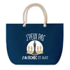 Sac de plage Bleu anse corde J'peux Pas Échecs Échec et Mat