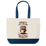 Sac de shopping bleu Bernadette Chouette Grain