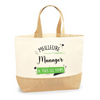 Sac Jute Fête des Mères Fêtes des Pères Mamie Papi Famille Idée Cadeau anniversaire Noël Travail Boulot Métier Départ Retraite Collègue Femme Homme