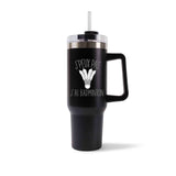 Mug isotherme Noir Badminton J'peux pas
