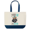 Sac de shopping bleu J'peux pas Batterie Musique