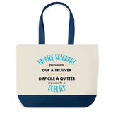 Sac de shopping bleu Un Aide Soignant Formidable