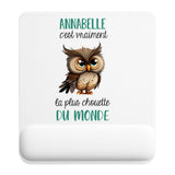 Tapis de souris ergonomique avec repose-poignet, accessoire bureau pour femme et homme, fête des pères, cadeau pas cher, idée cadeau fête des mères, secret santa, départ à la retraite, télétravail et gaming