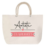 Sac Fête des Mères Mamie Famille Idée Cadeau anniversaire Noël Travail Boulot Métier Départ Retraite Collègue Femme cabas shopping plage