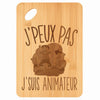 Planche bambou gravée personnalisée femme homme idée cadeau Fête des Mères Fête des Pères apéro papa maman prénom cuisine plateau fromage