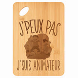 Planche bambou gravée personnalisée femme homme idée cadeau Fête des Mères Fête des Pères apéro papa maman prénom cuisine plateau fromage
