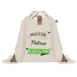 Sac à dos avec pochette Meilleure Maîtresse de tous les temps