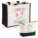 Cabas homme ou femme sac plage ou shopping tote bag pochette trousse Idée cadeau original pour anniversaire Noël travail départ retraite collègue famille fete des mères fetes des pères papa maman mamie papi