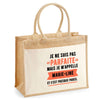 Sac Fête des Mères Mamie Famille Idée Cadeau anniversaire Noël Travail Boulot Métier Départ Retraite Collègue Femme cabas shopping plage