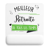 Tapis de souris ergonomique avec repose-poignet, accessoire bureau pour femme et homme, fête des pères, cadeau pas cher, idée cadeau fête des mères, secret santa, départ à la retraite, télétravail et gaming