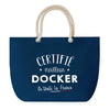Sac de plage Bleu anse corde Certifié meilleur Docker