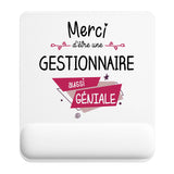 Tapis de souris ergonomique avec repose-poignet, accessoire bureau pour femme et homme, fête des pères, cadeau pas cher, idée cadeau fête des mères, secret santa, départ à la retraite, télétravail et gaming