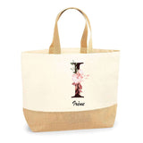 Sac Jute Fête des Mères Fêtes des Pères Mamie Papi Famille Idée Cadeau anniversaire Noël Travail Boulot Métier Départ Retraite Collègue Femme Homme
