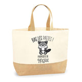 Sac Jute Fête des Mères Fêtes des Pères Mamie Papi Famille Idée Cadeau anniversaire Noël Travail Boulot Métier Départ Retraite Collègue Femme Homme