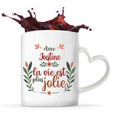 Mug personnalisé, idée cadeau pour maman, femme collègue saint valentin Noël, anniversaire, fête des mères Secret Santa