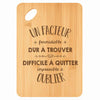 Planche bambou gravée personnalisée homme idée cadeau Fête des Pères apéro 30×20 prénom cuisine plateau fromage anniversaire noel papa papi 