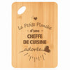 Planche bambou gravée personnalisée femme idée cadeau Fête des Mères apéro 30×20 prénom cuisine plateau fromage anniversaire noel maman mamie