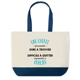Sac de shopping bleu Une Cheffe Formidable