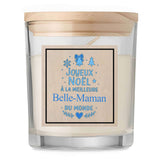 Bougie Joyeux noël à la meilleure Belle-Maman Noël