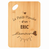 Planche bambou gravée personnalisée homme idée cadeau Fête des Pères apéro 30×20 prénom cuisine plateau fromage anniversaire noel papa papi 