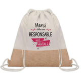 Sac Fête des Mères Mamie Maman Cadeau anniversaire Noël Travail Métier Départ Retraite Collègue Femme cabas shopping plage