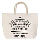 Sac Fête des Mères Mamie Famille Idée Cadeau anniversaire Noël Travail Boulot Métier Départ Retraite Collègue Femme cabas shopping plage