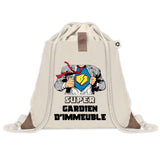 Sac à dos avec pochette Super Gardien d'Immeuble