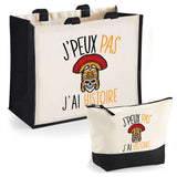 Cabas homme ou femme sac plage ou shopping tote bag pochette trousse Idée cadeau original pour anniversaire Noël travail départ retraite collègue famille fete des mères fetes des pères papa maman mamie papi