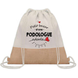 Sac Fête des Mères Mamie Maman Cadeau anniversaire Noël Travail Métier Départ Retraite Collègue Femme cabas shopping plage