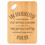Planche bambou gravée personnalisée femme idée cadeau Fête des Mères apéro 30×20 prénom cuisine plateau fromage anniversaire noel maman mamie