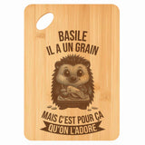 Planche bambou gravée personnalisée homme idée cadeau Fête des Pères apéro 30×20 prénom cuisine plateau fromage anniversaire noel papa papi 