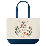 Sac Fête des Mères Mamie Famille Idée Cadeau anniversaire Noël Travail Boulot Métier Départ Retraite Collègue Femme cabas shopping plage