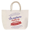 Sac Fête des Mères Mamie Famille Idée Cadeau anniversaire Noël Travail Boulot Métier Départ Retraite Collègue Femme cabas shopping plage