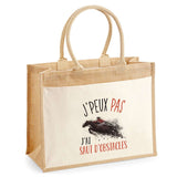 Sac Fête des Mères Mamie Famille Idée Cadeau anniversaire Noël Travail Boulot Métier Départ Retraite Collègue Femme cabas shopping plage Homme Papa Papi Pères Frère