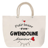 Sac Fête des Mères Mamie Famille Idée Cadeau anniversaire Noël Travail Boulot Métier Départ Retraite Collègue Femme cabas shopping plage