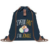 sac a dos bleu coton recycle avec pochette idee cadeau originale pour collegue ami prof ou membre de la famille cadeau mixte noel anniversaire secret santa ou depart au travail sac leger pratique et ecologique design breton moderne