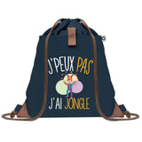 sac a dos bleu coton recycle avec pochette idee cadeau originale pour collegue ami prof ou membre de la famille cadeau mixte noel anniversaire secret santa ou depart au travail sac leger pratique et ecologique design breton moderne