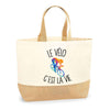 Sac Jute Fête des Mères Fêtes des Pères Mamie Papi Famille Idée Cadeau anniversaire Noël Travail Boulot Métier Départ Retraite Collègue Femme Homme